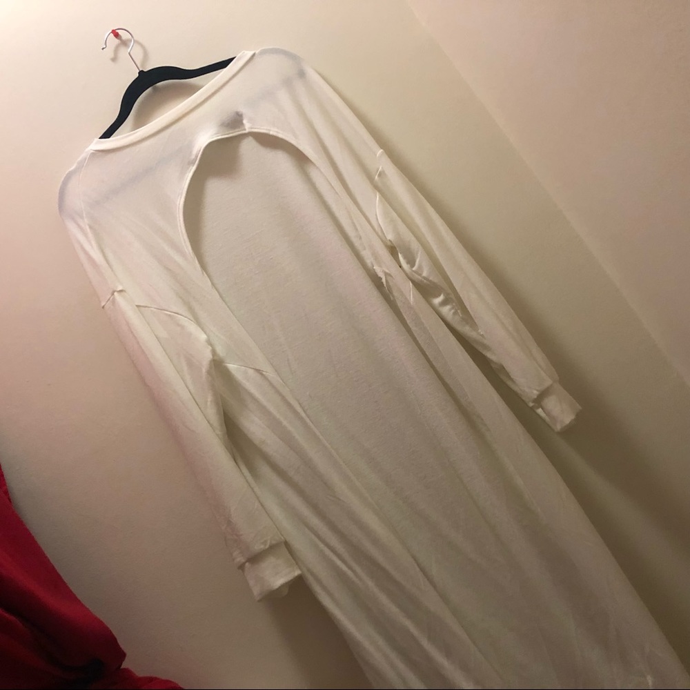 Long Cut Out Long Sleeve Tunic